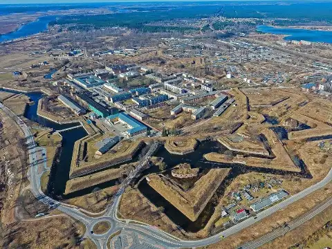 Daugavpils cietoksnis no putna lidojuma