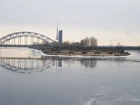 Zaķusala, Daugava